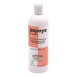 Showseason Papaya Pet Shampoo Отшелушивающий шампунь с папайей для животных 473 мл