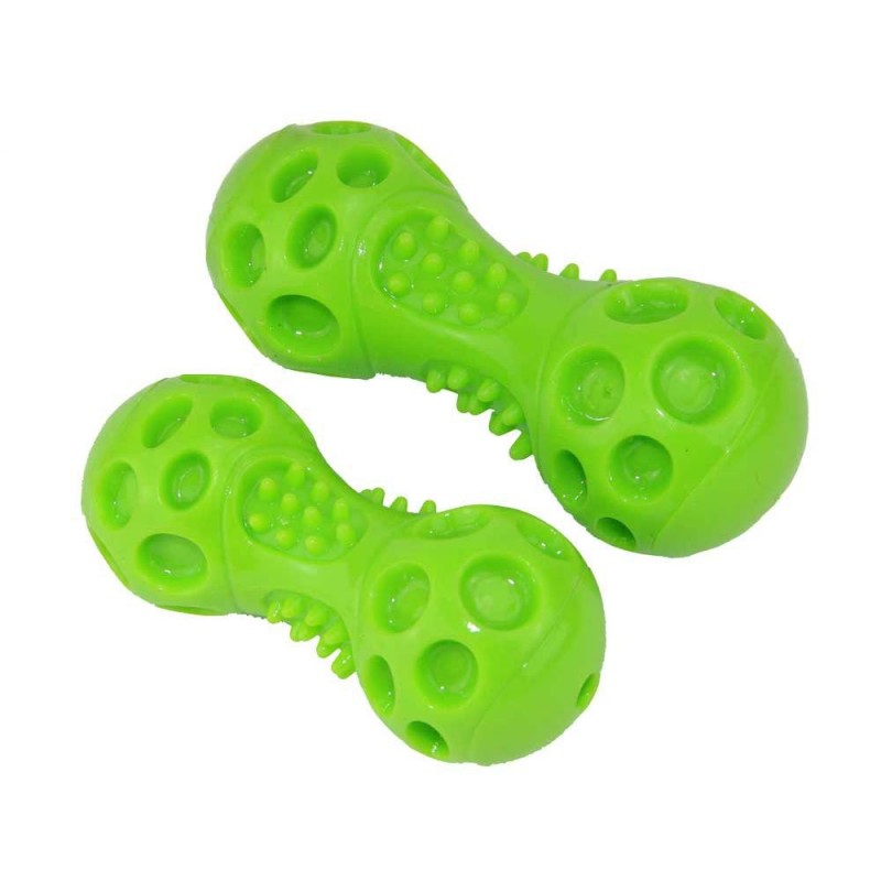 Игрушка для мелких пород пищащая Гантель 11,6 см, Догман