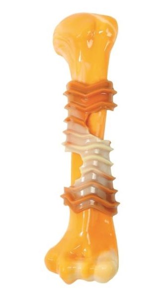 Игрушка для собак Карнивор кость, вкус бекона, желтая 17.8 x 4.9 x 4 см MPets