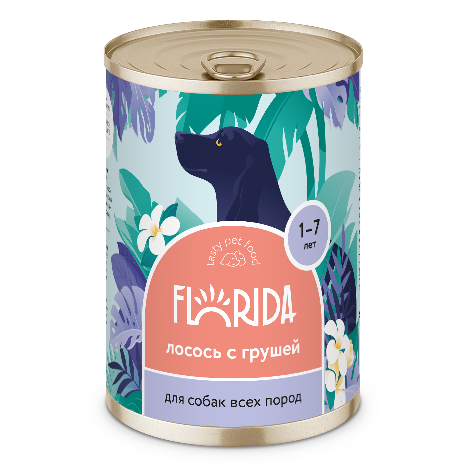Florida Dog (Флорида Дог) консервы для собак лосось с грушей 240 г