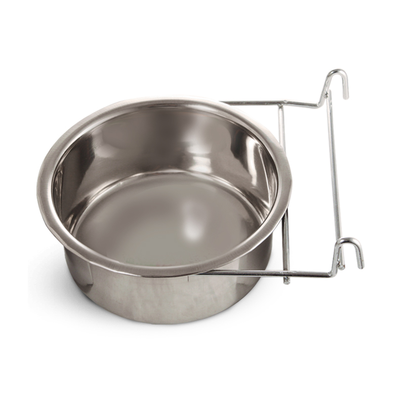 Миска 4404 металлическая с держателем, 0,80л