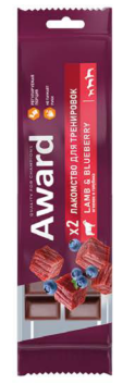 AWARD (Авард) тренировочное лакомство для собак и щенков с ягненком и голубикой, 50 г