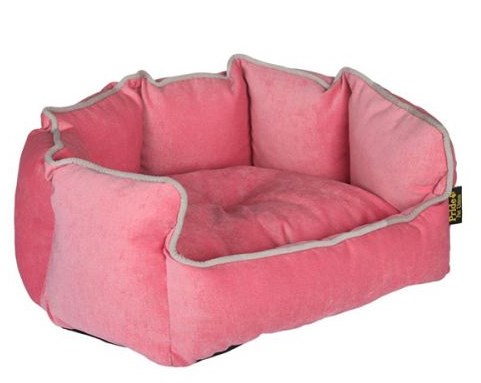 Лежанка для мелких собак Сардиния цвет розовый размер 53х46 см Pride