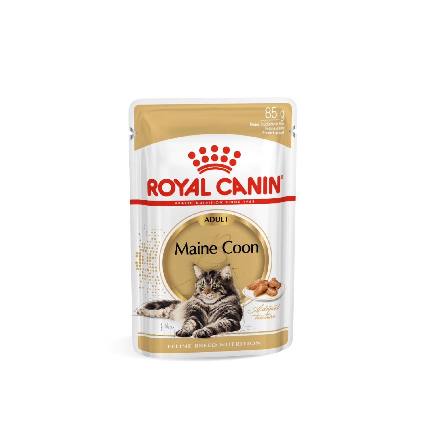 Royal Canin (Роял Канин) корм влажный для взролых кошек породы Мэйн Кун в соусе 85 г 