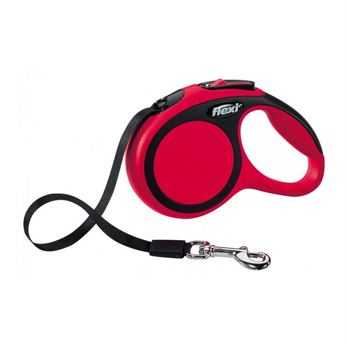 Рулетка FLEXI "NEW COMFORT" S трос 8 м 12 кг, красный 51103F Trixie