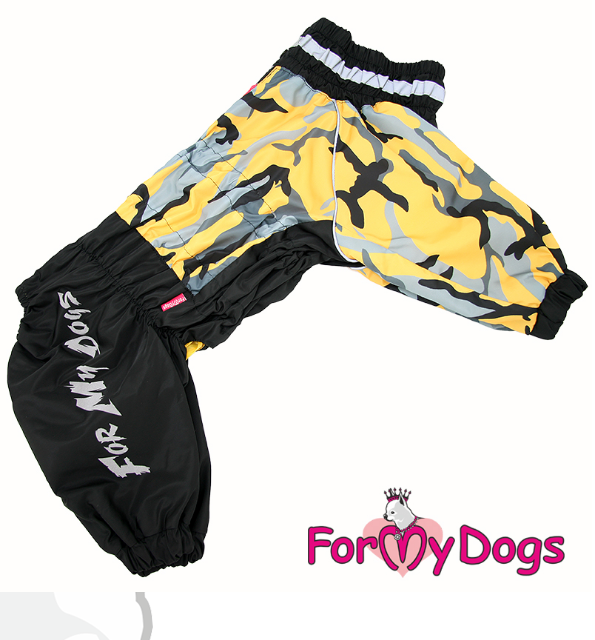 FOR MY DOG Дождевик черно/желтый для мальчиков р-р А3 638/3SS-2022 M