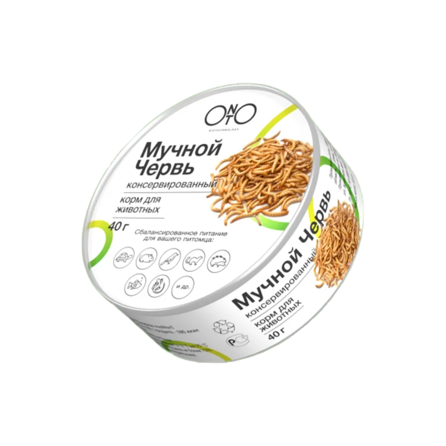 Мучной червь консервированный ONTO, 40г
