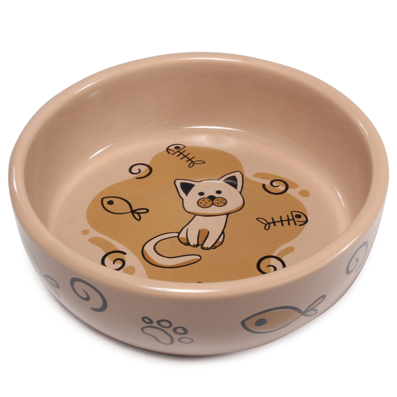 Миска керамическая "Кошечка" 0,35 л 30231037 Triol