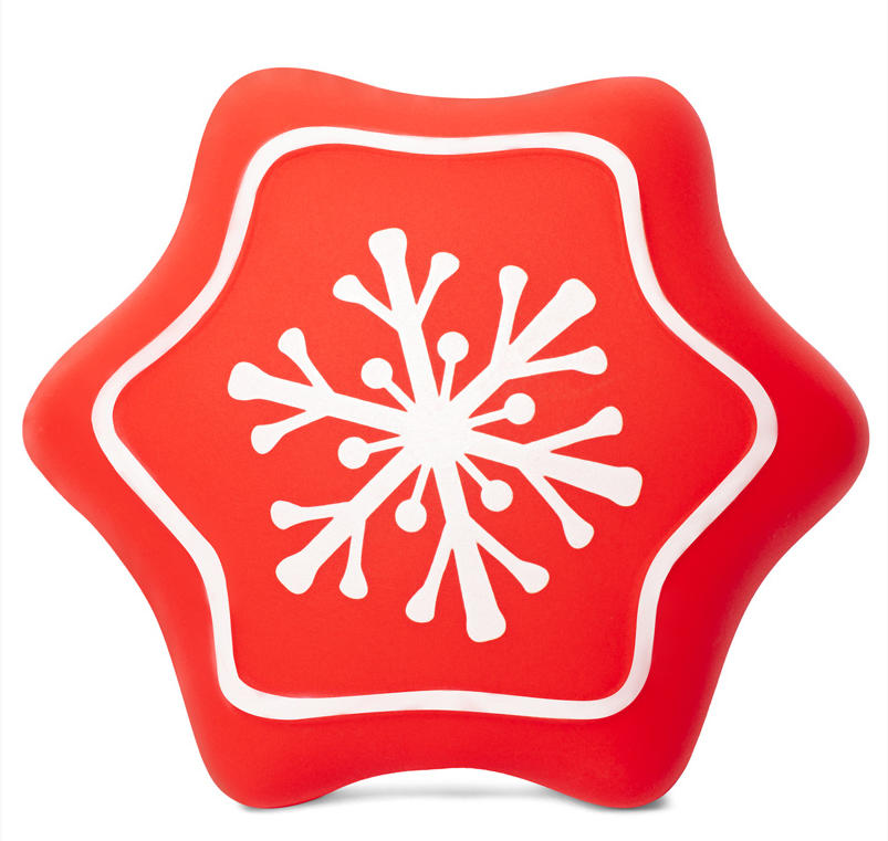 Игрушка виниловая для мелких пород NEW YEAR Снежинка 8,5 см, Triol