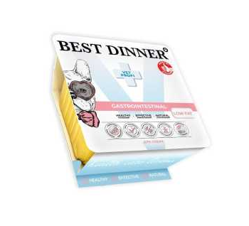 BEST DINNER (Бест Диннер) Vet Profi при заболеваниях ЖКТ консервы для собак с индейкой 100 г