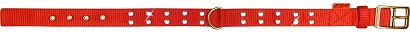 Ошейник-25 "Dog Extreme" двойной со стразами нейлон  38-48 см красный 67083