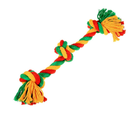 ДОГЛАЙК Грейфер канатный 3 узла DL средний желтый-зеленый-красный (10) D-2354