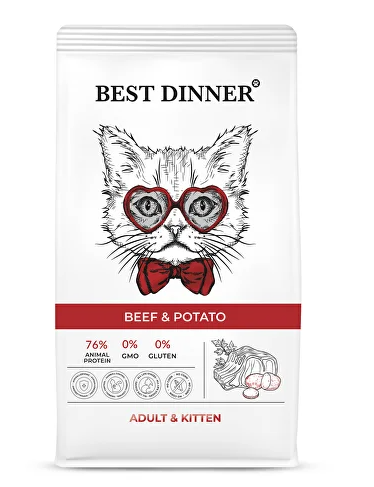 BEST DINNER (Бест Диннер) сухой корм для котят 1,5кг