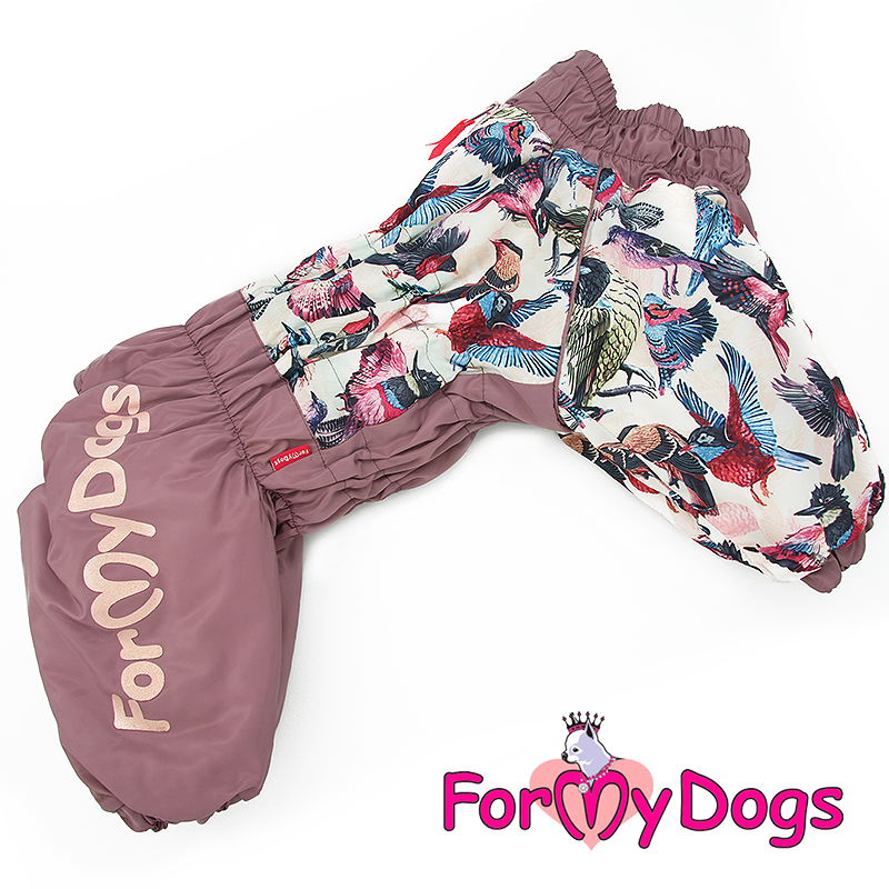 FOR MY DOG Комбинезон "Птички" лиловый для девочек FW891/1-2020F																														