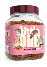LITTLE ONE Мучной червь. Лакомство для всеядных грызунов 70 г
