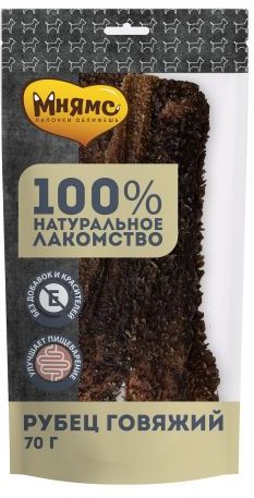 Мнямс лакомство для собак Рубец говяжий 70 г 705823