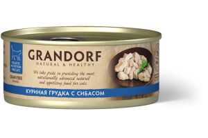 Grandorf (Грандорф) Консервы для кошек филе тунца 70 г