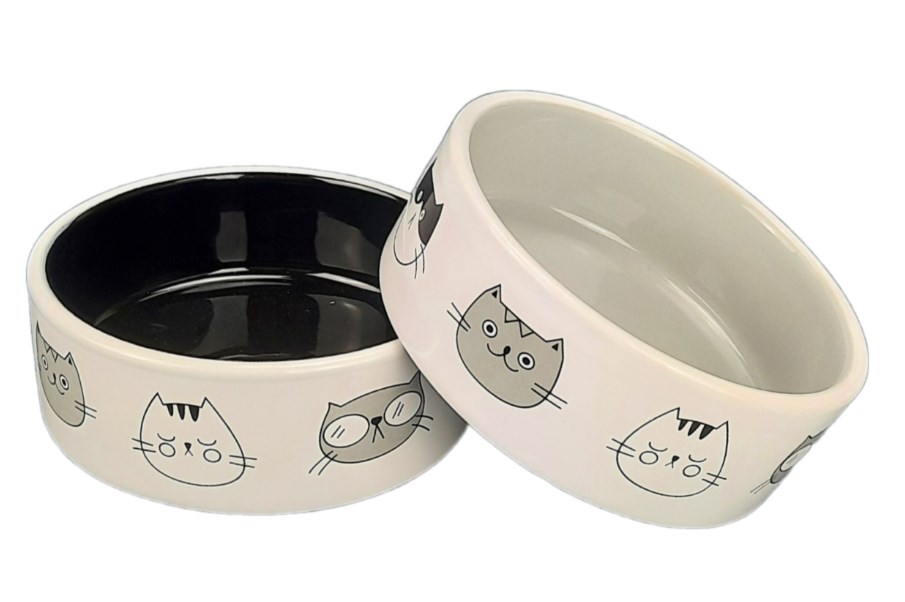 Миска керамическая "Коты" (0,28 л.) DOGMAN