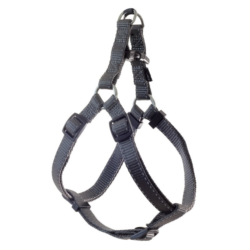 Шлейка нейлоновая "Стандарт" М, серая 20*530-770мм 11361022