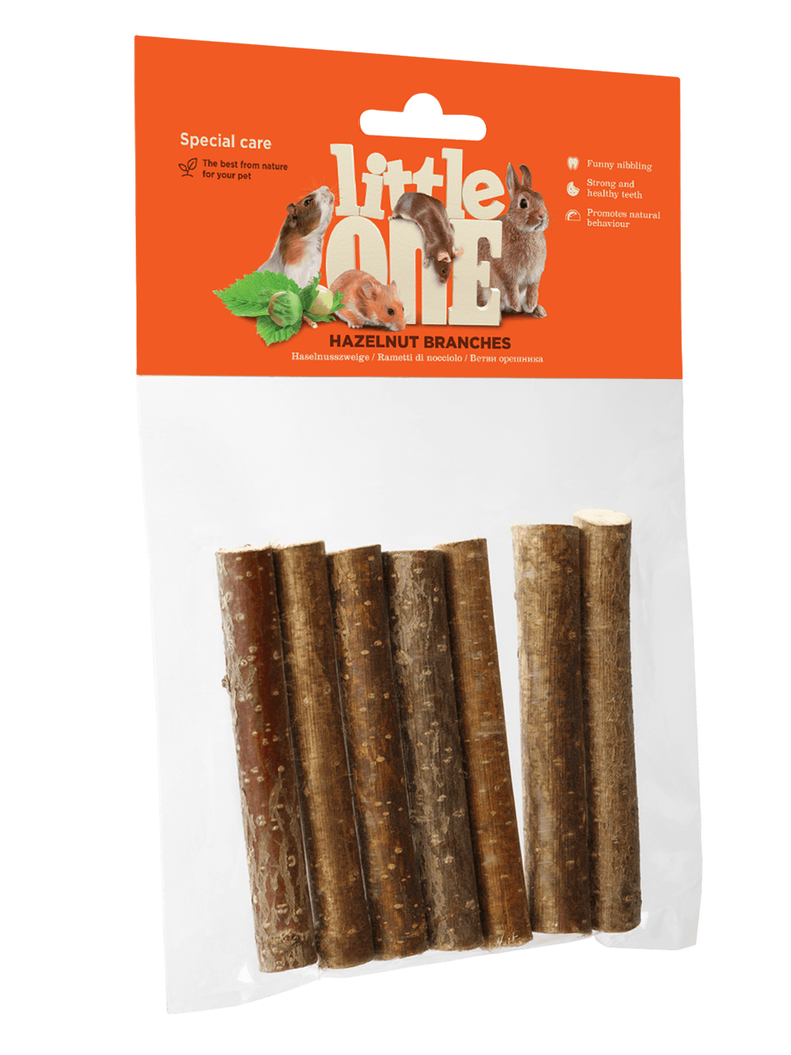 LITTLE ONE Ветви орешника для грызунов 