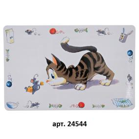 Коврик под миску "Кошка"  44*28 см Trixie