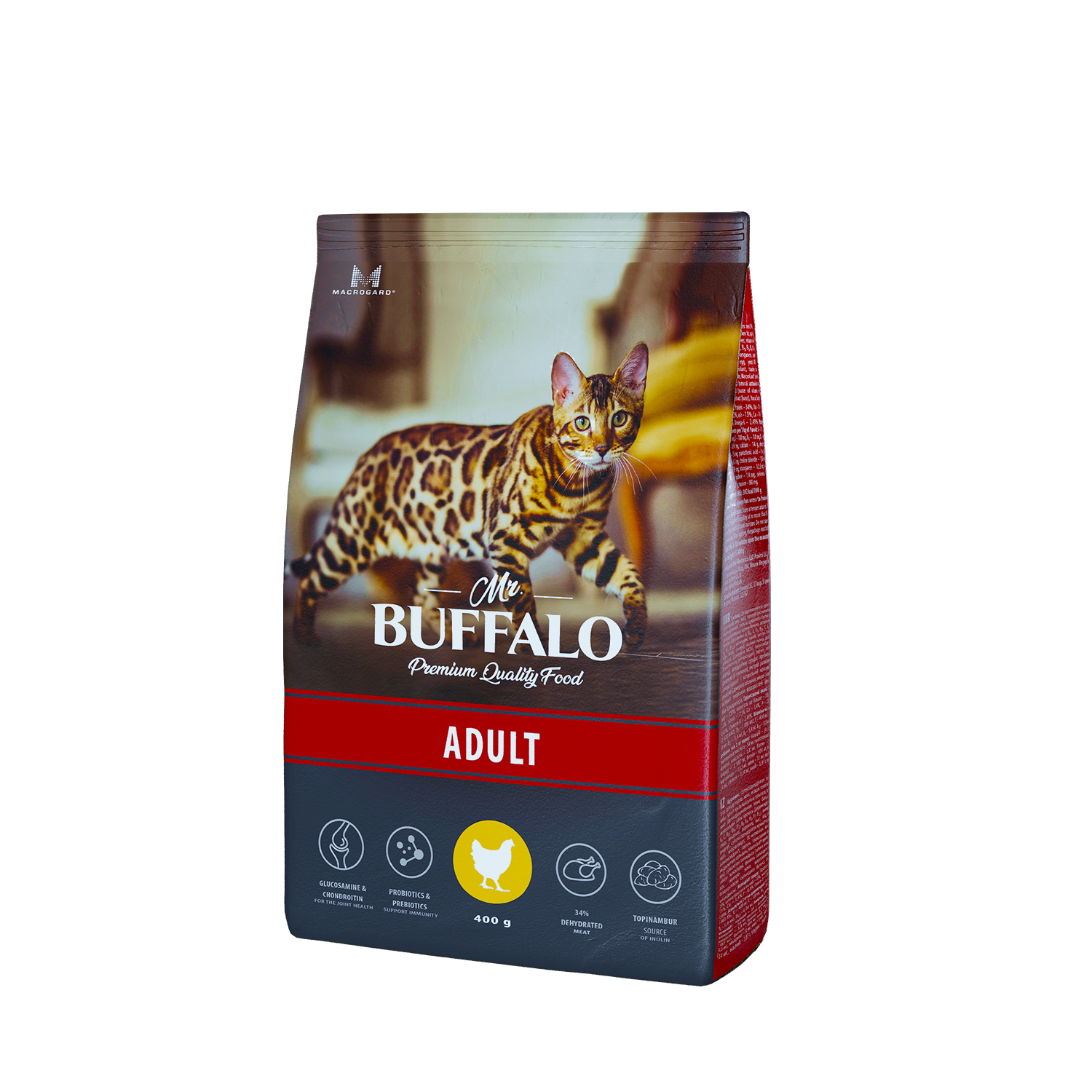 Mr. Buffalo ADULT Сухой корм д/к курица 0,4 кг