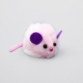 Игрушка для кошачьей мяты "Мышь" на липучке 8*4,5*4,5 см микс 5052912