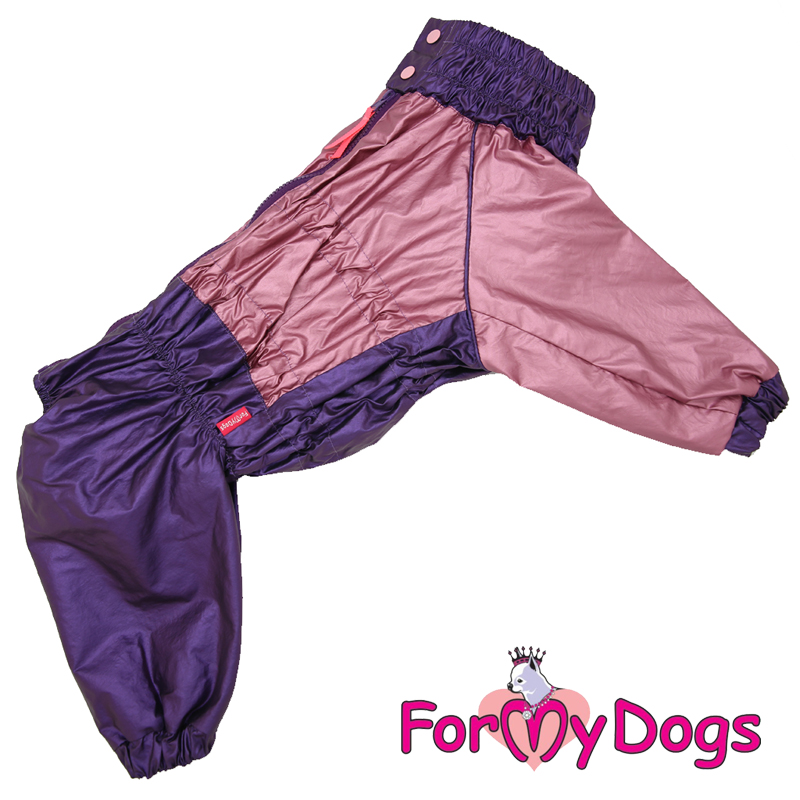Дождевик розовый металлик для дев (С3) FOR MY DOG 489/3SS-2020