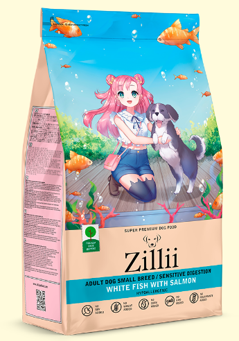 ZILLII Adult Dog Сухой корм для взрослых собак 15 кг Белая Рыба с Лососем