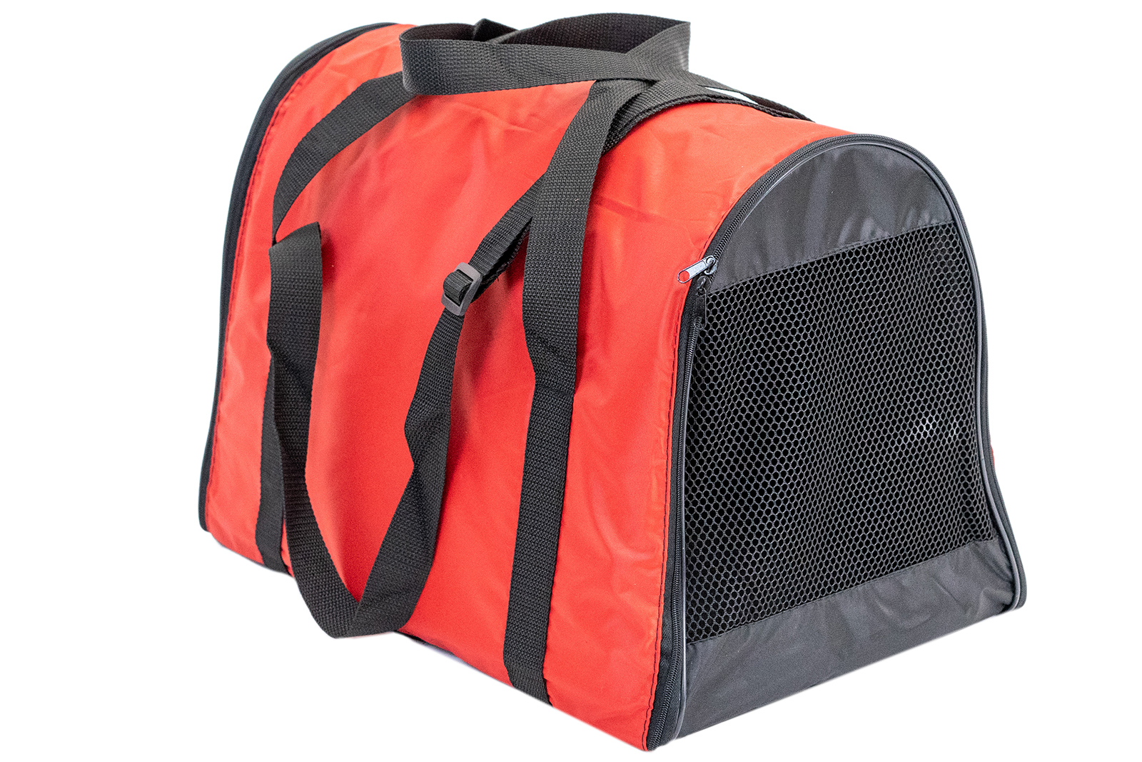 ЧИП Сумка-переноска КОНВЕРТ-ТУННЕЛЬ №3 расклад. с карманом и ремнем 45*28*30см, красная