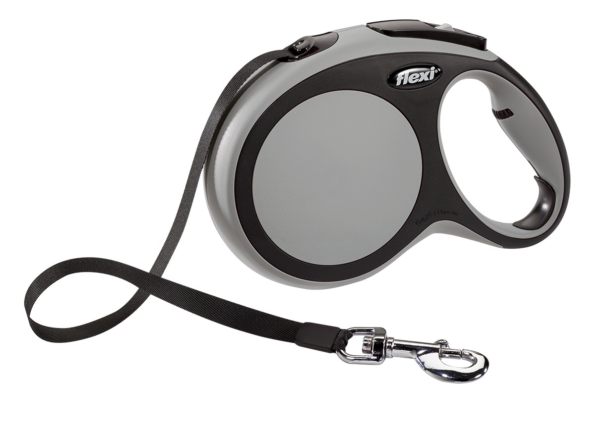 Рулетка FLEXI "NEW COMFORT" М трос 8 м 20 кг, серый 51212F Trixie