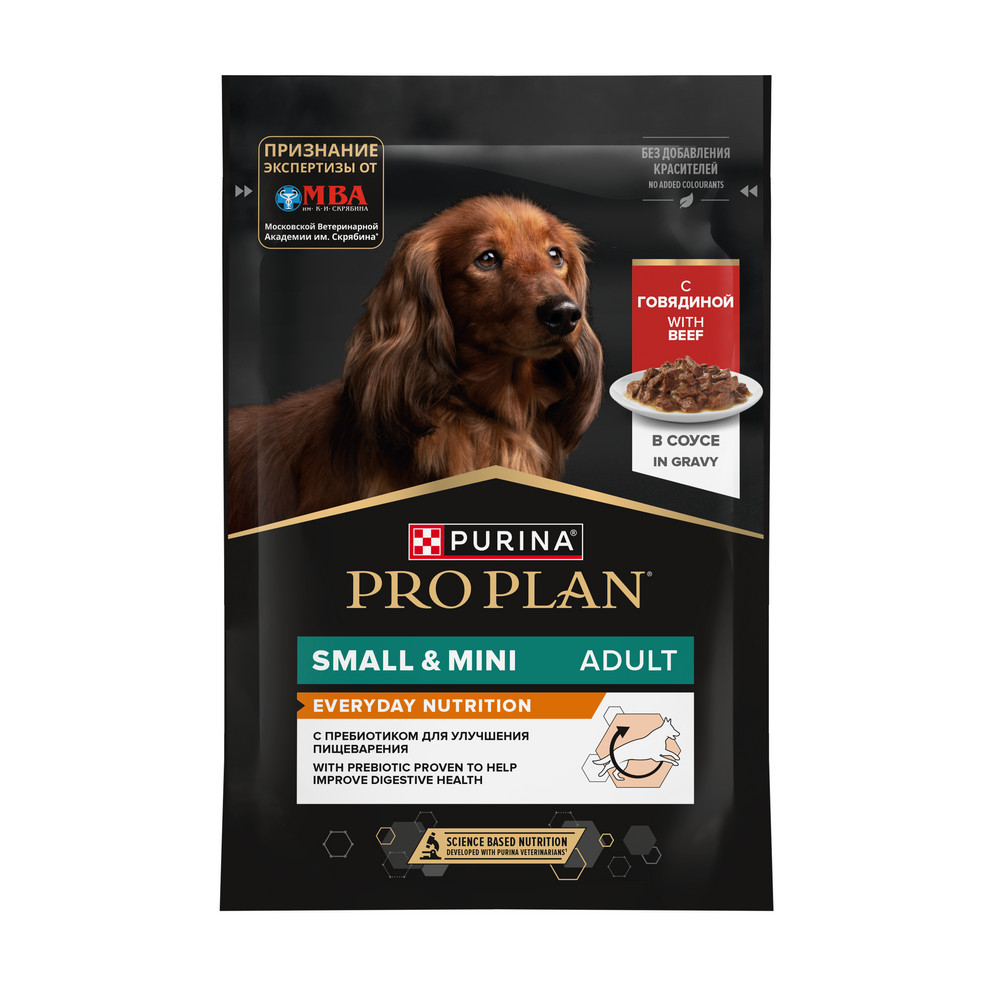 PRO PLAN (Про план) EVERYDAY NUTRITION влажный корм для собак мелких пород с говядиной, 85 г
