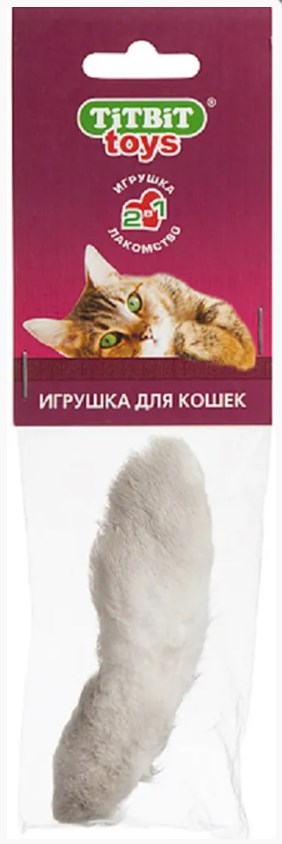 Лапка пушистая для кошек арт. 000076 TITBIT