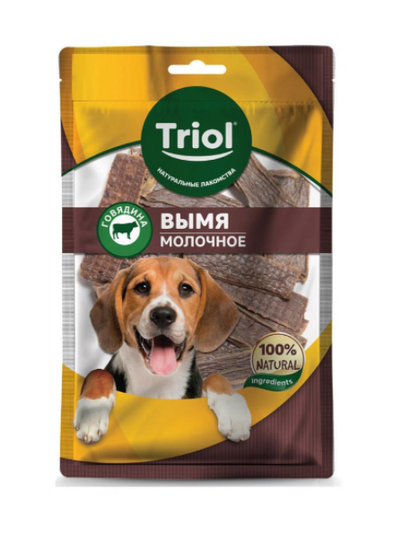 Вымя говяжье молочное для собак, 50г 10171062 Triol