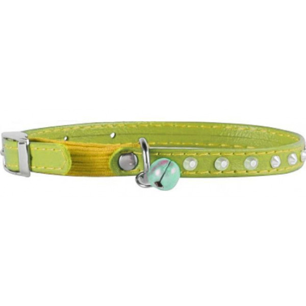 Ошейник "Collar Glamour" с резинкой клей.стразами д/к(ширина 9 мм, длина 22-30 см) ментоловый 325413