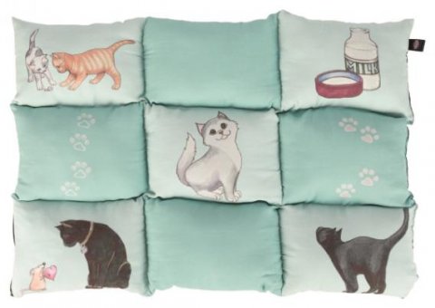 Лежак-подстилка для кошки Patchwork 70*55 см мятный 37075 Trixie