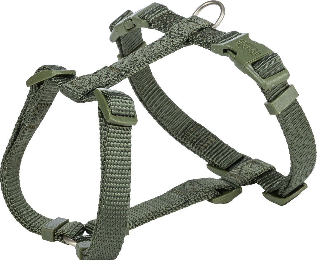 Шлейка Premium H-Harness s-м 42-60 см/15 мм, оливково-зеленый 203333 Trixie