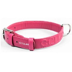Ошейник Collar Glamour с объемной надписью 25 мм*38-49 см розовый 34577