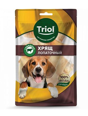 Хрящ лопаточный говяжий для собак, 50г  Triol