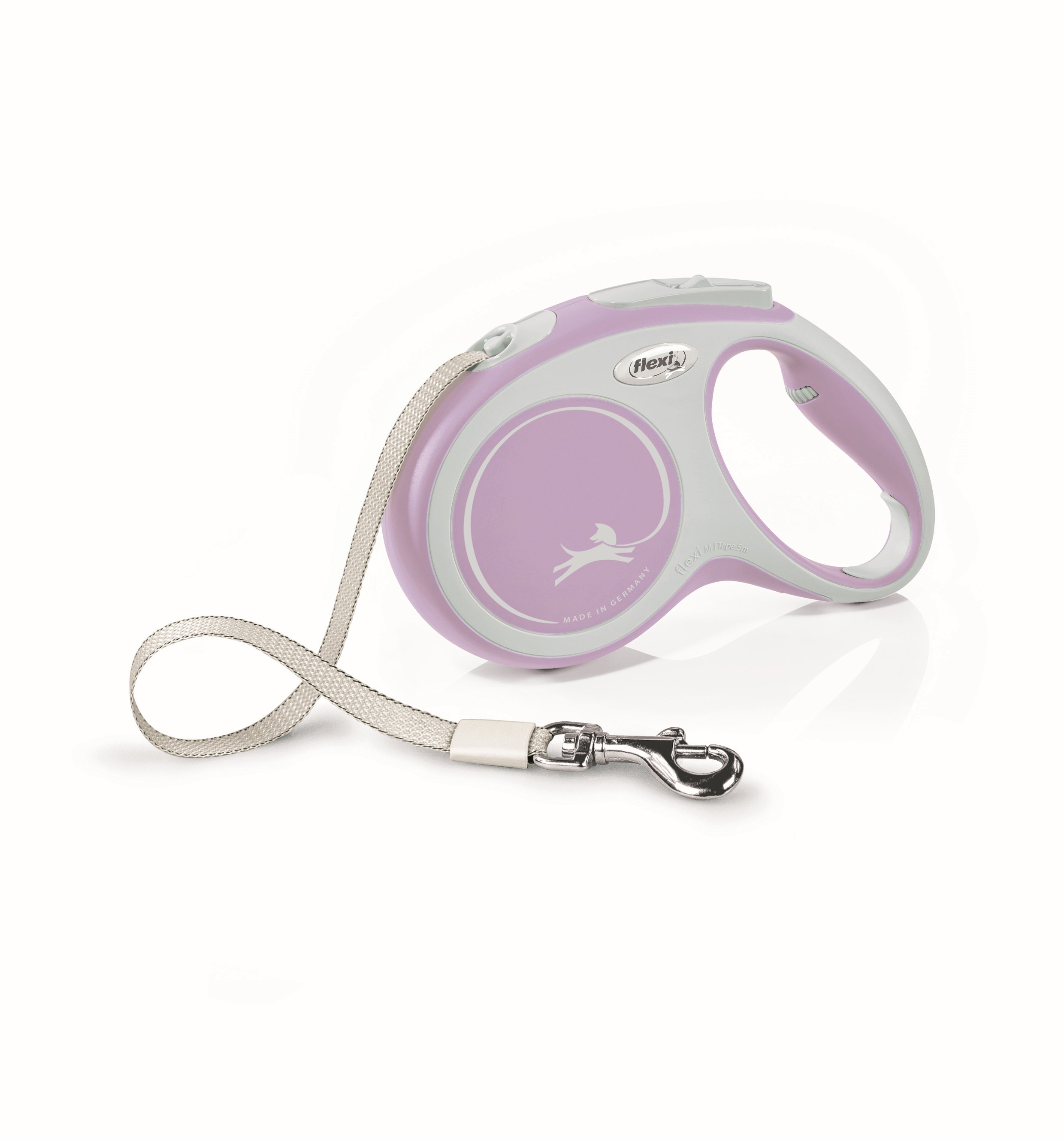 FLEXI Рулетка NEW COMFORT М ремень 5 м до 25 кг розовый 61216 F