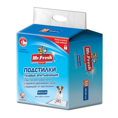 MrFRESH Пеленка Регуляр Эксперт 40*60 см 1 шт  F501 (30) Неотерика(Экопром)
