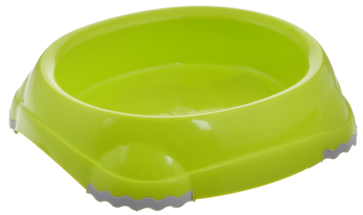 Миска пластиковая Smarty bowl с антискольжением, лимонный
