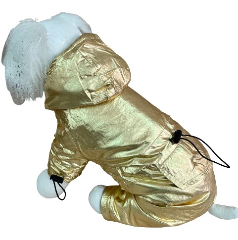 Pet Feshion Комбинезон "Луноход" подклад флисовый золотой унисекс M