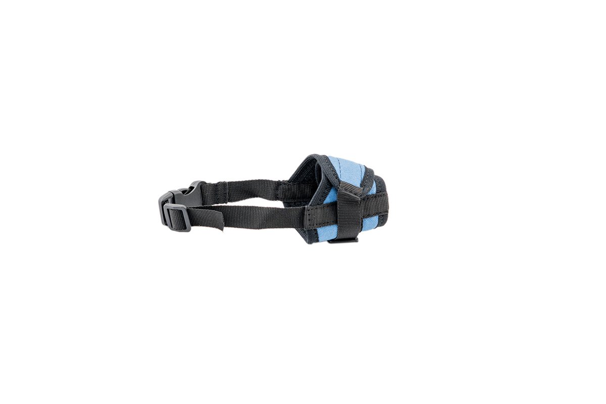 Намордник текстиль.ZOOM "INDIGO" №1 (11-16 см) джинс+3d-сетка 055411