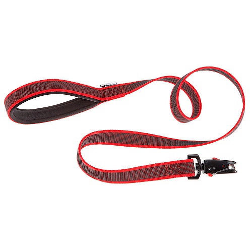 Поводок DAYTONA GUMMY MATIC G15/120 красный 77180017 Ферпласт