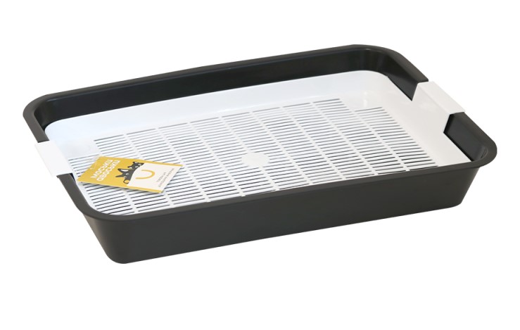 Туалет для кошек с сеткой Моськи-Авоськи 40*26*6,5см черный