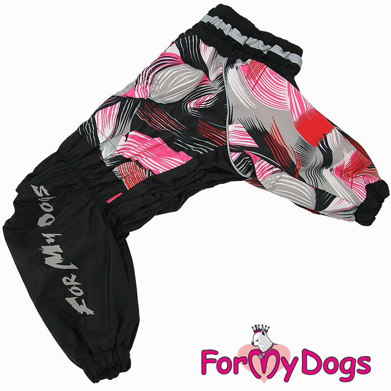 FOR MY DOGS Комбинезон черный/розовый для девочек р-р TM1