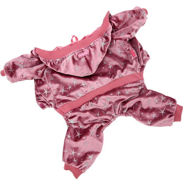 FOR MY DOG Костюм велюровый розовый (16) FW818-2019