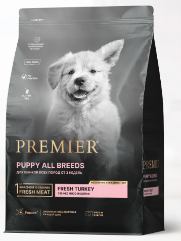 Premier Dog Премьер Дог корм сухой для щенков с индейкой 1 кг
