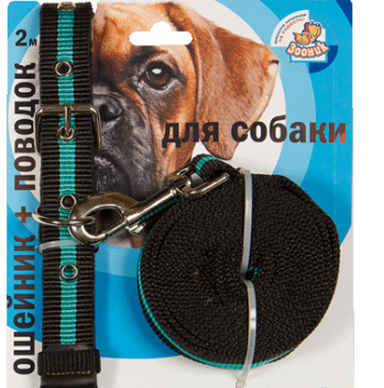 Ошейник+поводок 2 м арт. 1342 Зооник